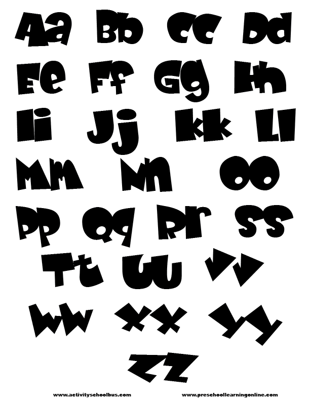 Alphabet Letters Printable Alphabet Printable Abcs