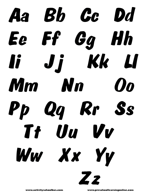 Free printable alphabets-printable letters and alphabet printables!