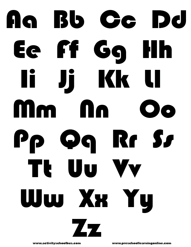 Printable alphabet-alphabet printables & printable letters for kids!