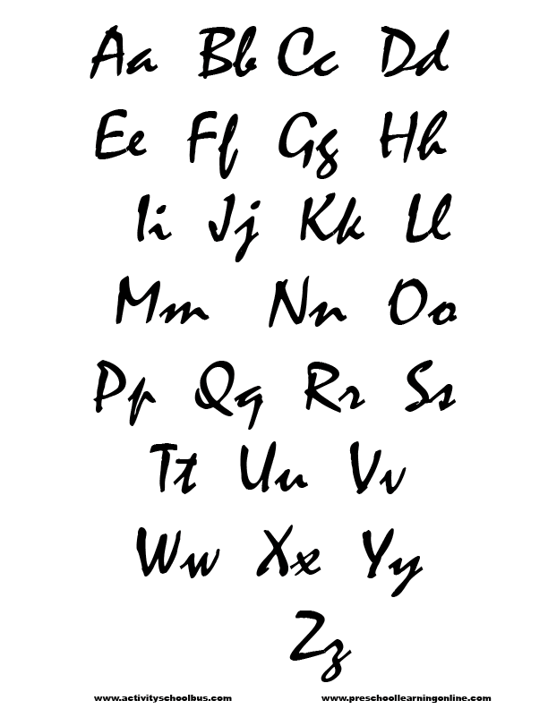 Alphabet Letters Printable Free Alphabet Printables